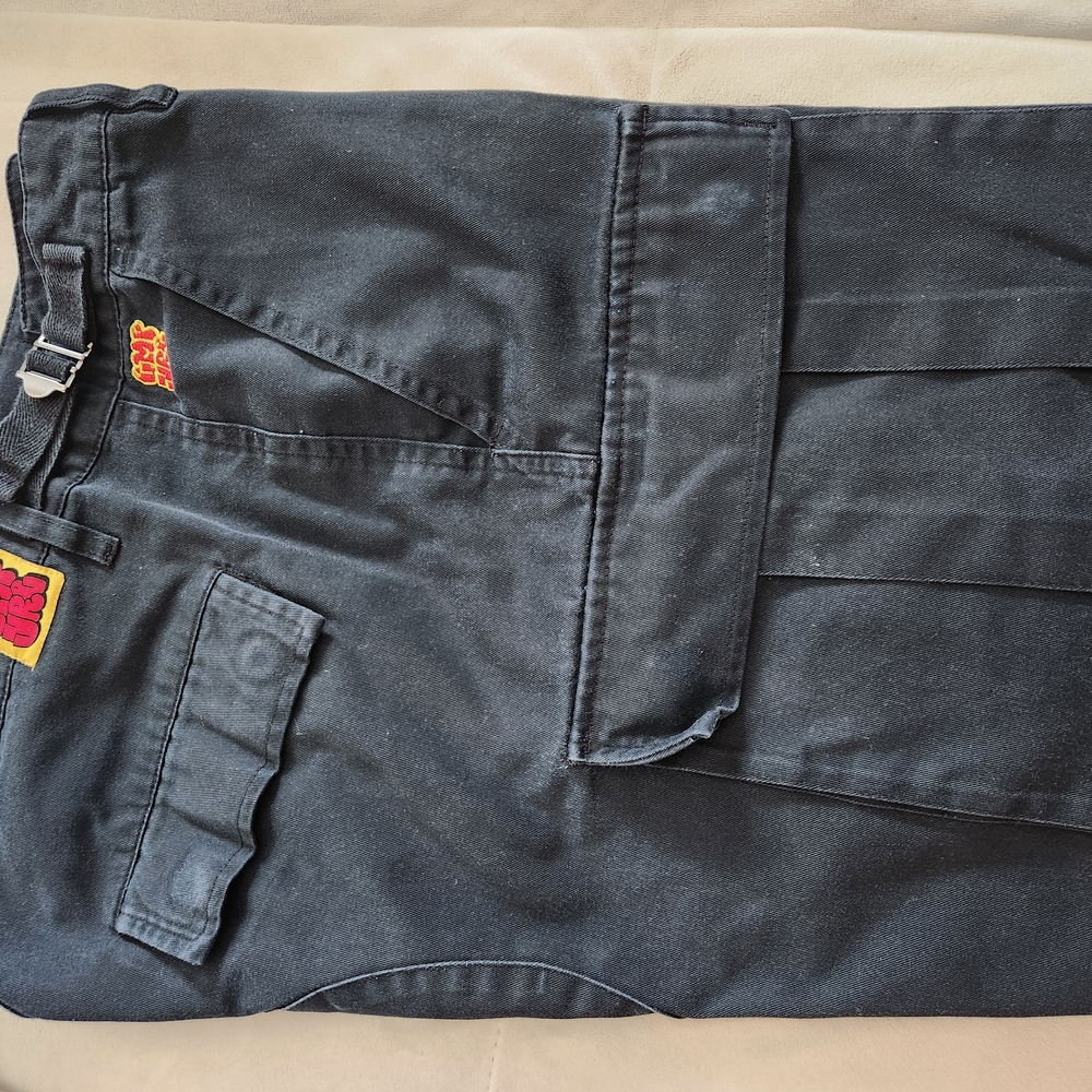Men's Black Utility Pants with Cargo Pockets